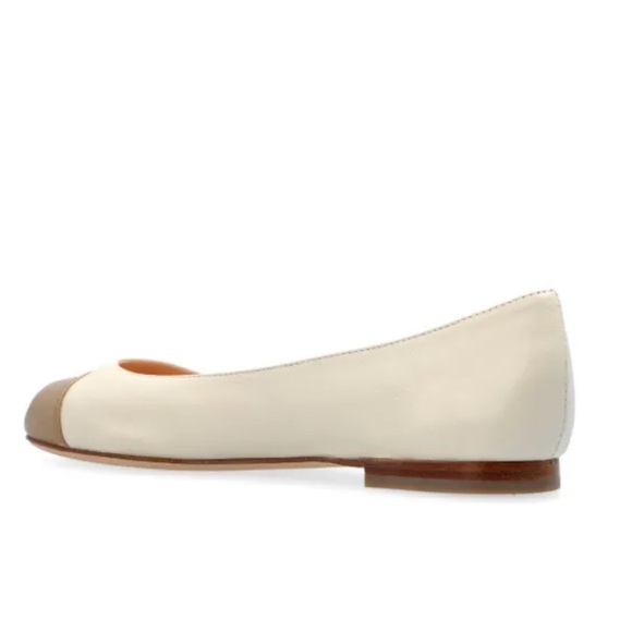 AGL Milly Bicolor Cap Toe Leather Ballet Flats Size 42/11 - Picture 3 of 9